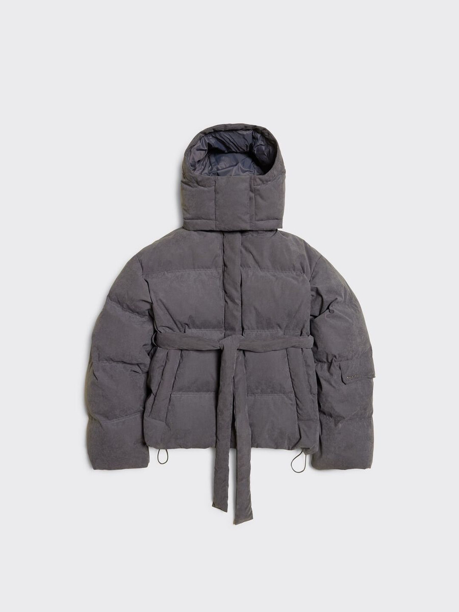 bunda steilia s kartáčovaným péřovým vzorem
